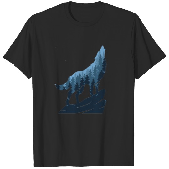 Discover Howling wolf T-shirt