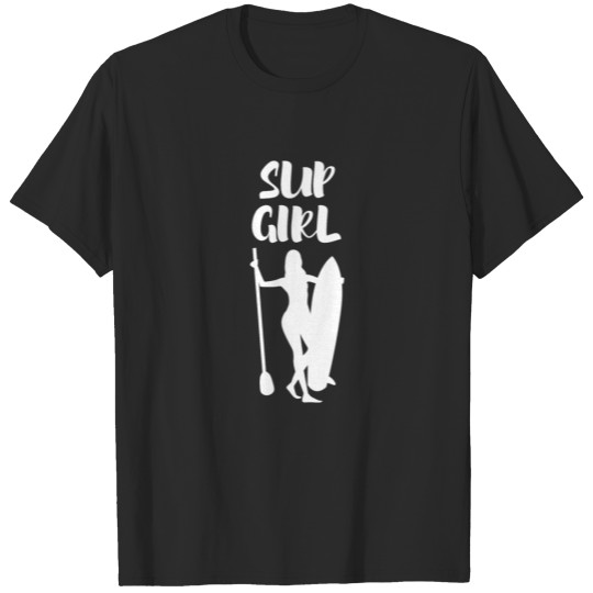 Discover Sup girl windsurfing gift kitesurfing T-shirt