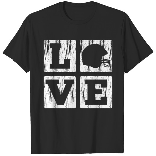 Discover American Football Love Used Look Vintage T-shirt