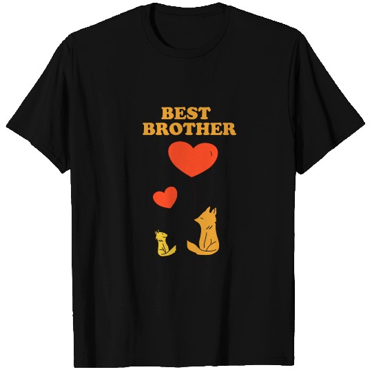 Best brother foxes balloons gift idea T-shirt