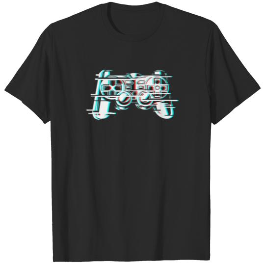 Discover Gaming Glitch Controller Gamer E Girl E Boy T-shirt