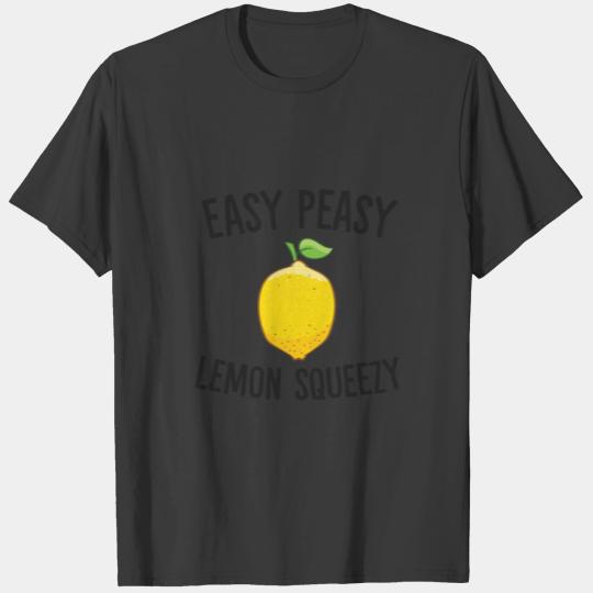 Easy Peasy Lemon Squeezy Lemons Summer Lemonade T-shirt