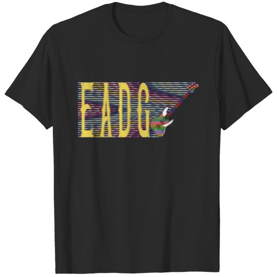 Discover EADG Bass Guitar Note T-shirt