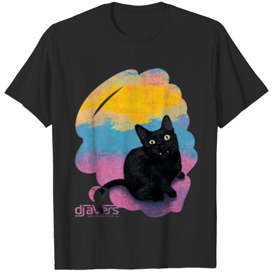 Discover Black Cat with Attitude T-shirt