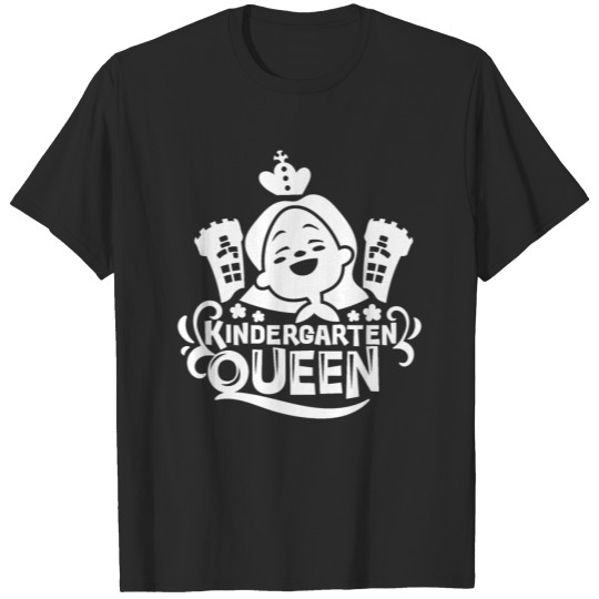 Discover Kindergarten Queen Cute Kids Girly Slogan T-shirt