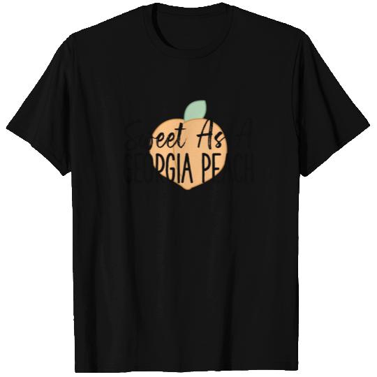 Sweet As A Georgia Peach Cute Funny Georgia Gift T-shirt