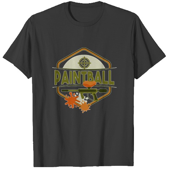 Discover Paintball Rifle Color Splash Airsoft Gotcha Gift T-shirt