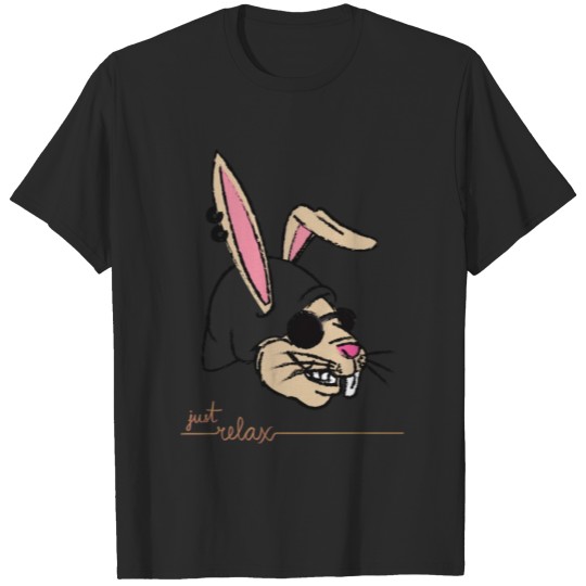Discover "Punk Bunny" Illustrated Drawing Graphic Design T-shirt