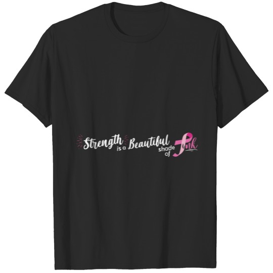 Sleeve Prints Breast Cancer T-shirt