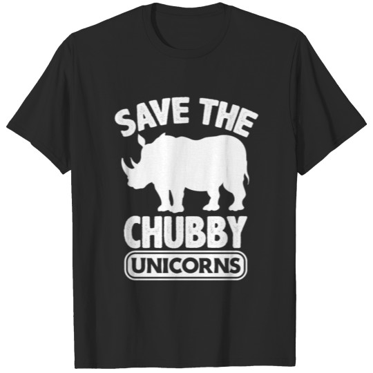 Discover Save The Chubby Unicorns Fat Rhino T-shirt