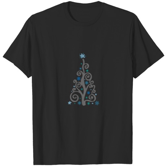 Discover Snowflakes christmas tree T-shirt