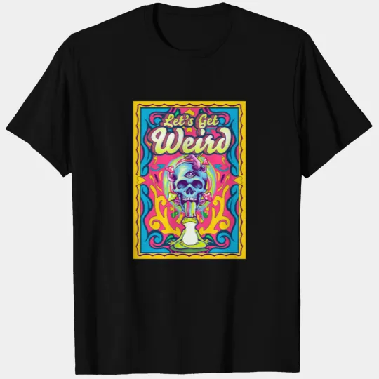 Let's Get Weird Hallucination Trippy Frog T-shirt