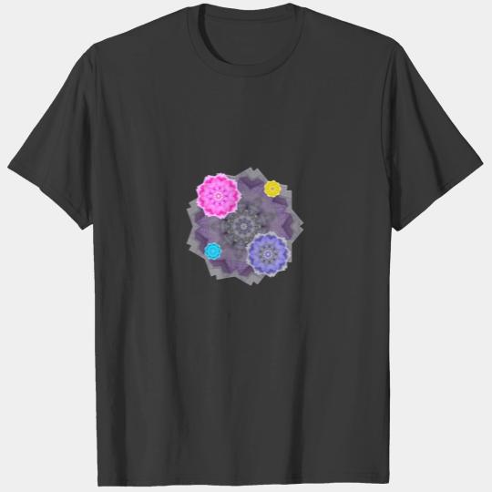 Multicolor Mandala Geometric Pattern T-shirt