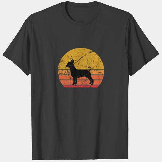 Retro Sun Chihuahua Dog Gift Idea T-shirt