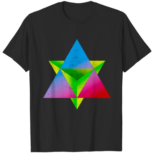 Discover Star Tetrahedron Sacred Art T-shirt