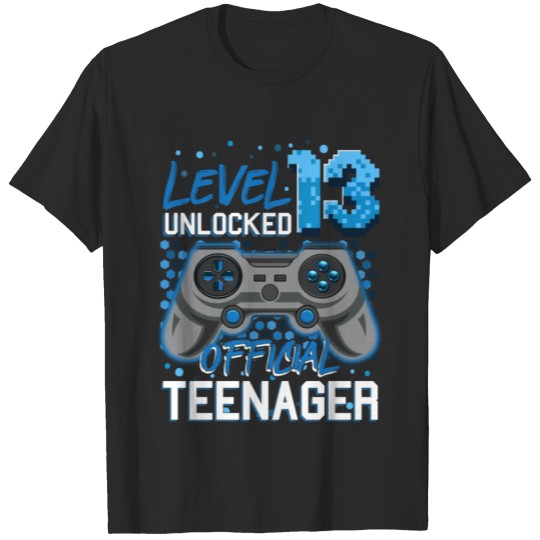 Discover Level 13 Unlocked 13 Years Gamer Gamer Boy T-shirt