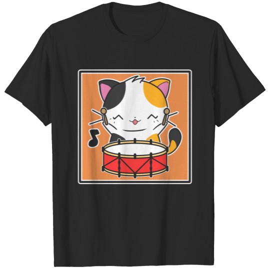 Discover Drummer Cat T-shirt
