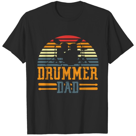 Discover Drummer Dad Happy Father's Day Celebration Music T-shirt