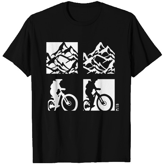 Mountain Bike Mountains Abstract MTB Cycling T-shirt
