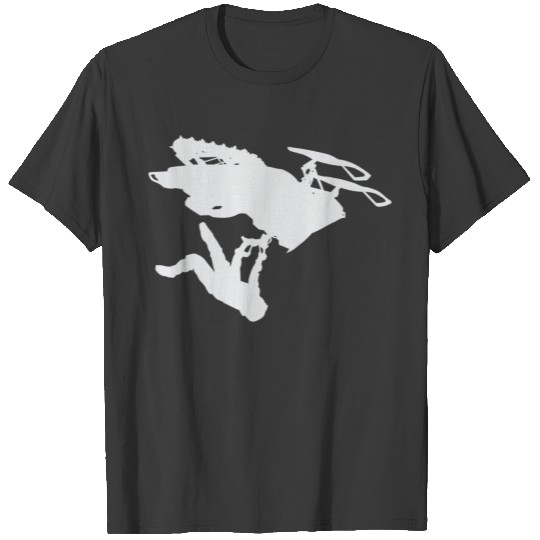 light grey snowmobiler T-shirt