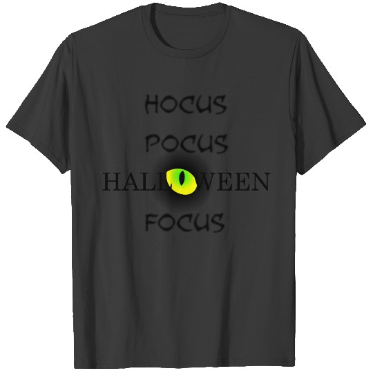 Hocus Pocus Halloween Focus Word Art T-shirt