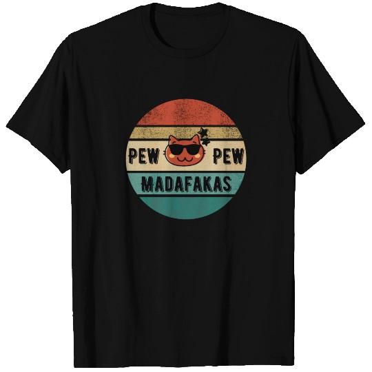 Pew Pew Madafakas Retro Style T-shirt