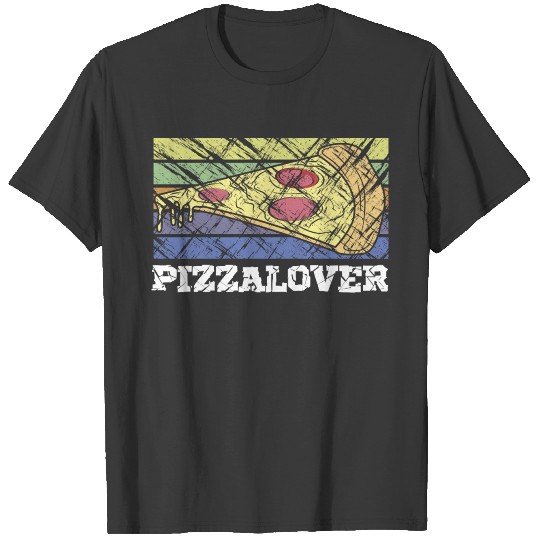 Pizzalover Pizza Lovers Retro Used Look Vintage T-shirt