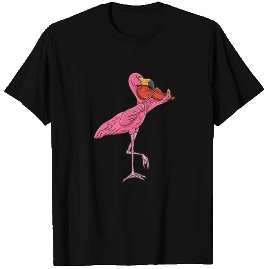 Flamingo Playing Violin T-shirt
