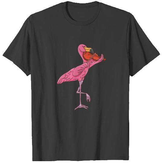 Flamingo Playing Violin T-shirt