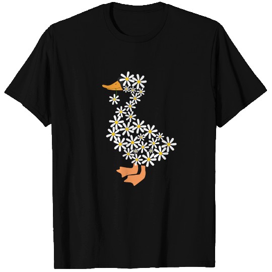 Daisy Funny Goose From Flowers T-shirt