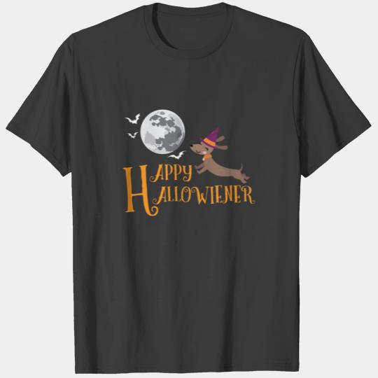 Happy Hallowiener Dachshund Dog Halloween Gifts T-shirt