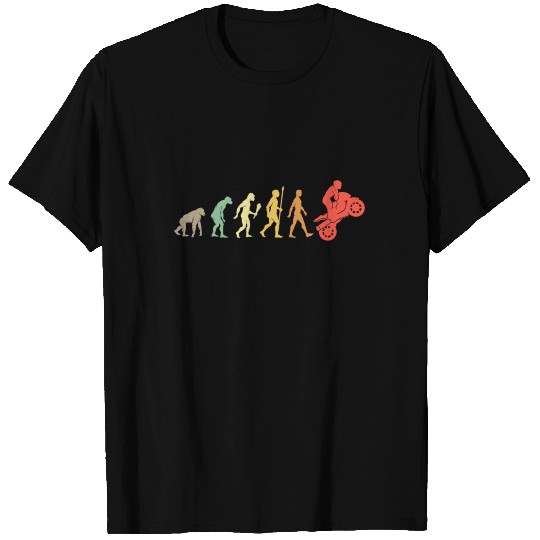 Vintage Evolution Motorbike Retro Gift T-shirt