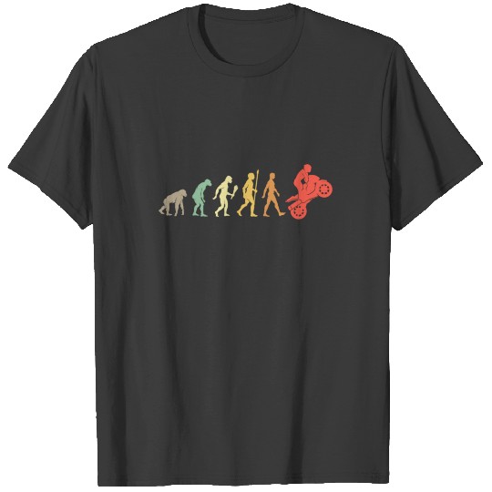 Vintage Evolution Motorbike Retro Gift T-shirt