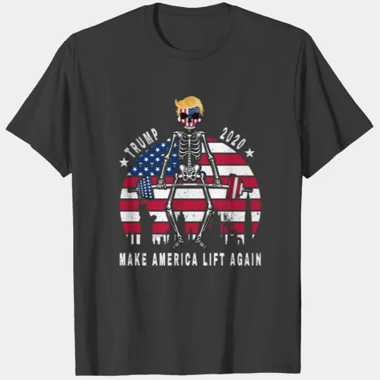 Donald Pump Make America Lift Again Workout Gym T-shirt