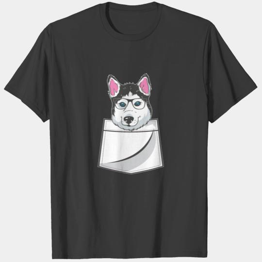 Wolf White Pup in Pocket Wolves Gift Wolf Lover T-shirt