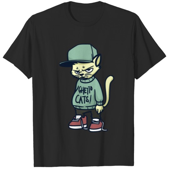 Discover Cat Kitten Hangover Cool Hip Hip T-shirt