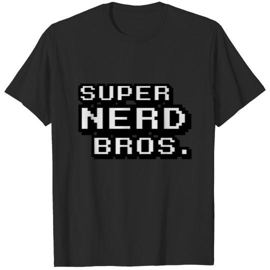Discover super nerd bros. gamers and computer nerds, 8-bit T-shirt