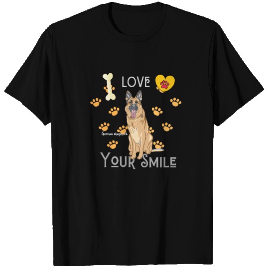 i love your smile (german shepherd) T-shirt