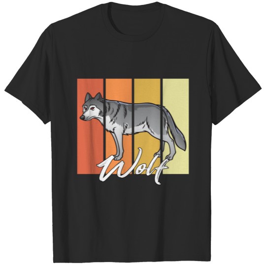 wolf retro T-shirt
