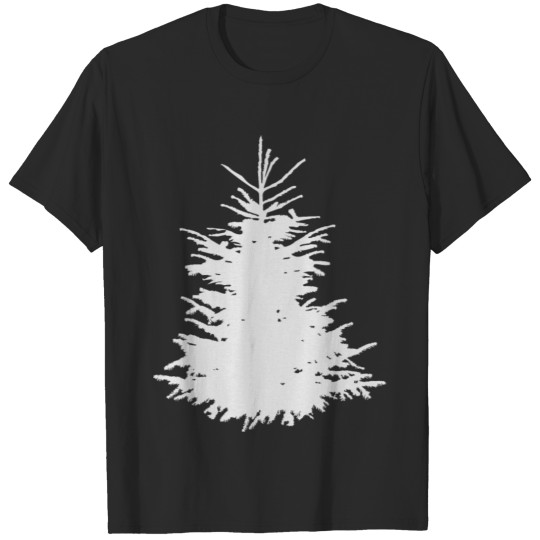 Discover white tree, fir tree or christmas tree T-shirt