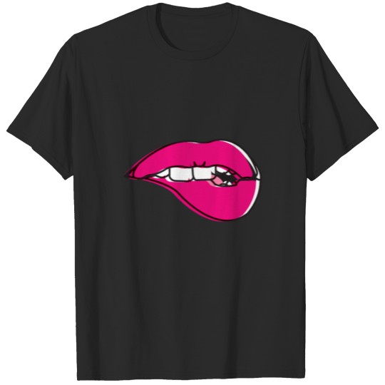 Discover Sexy Lip bite Mask T-shirt