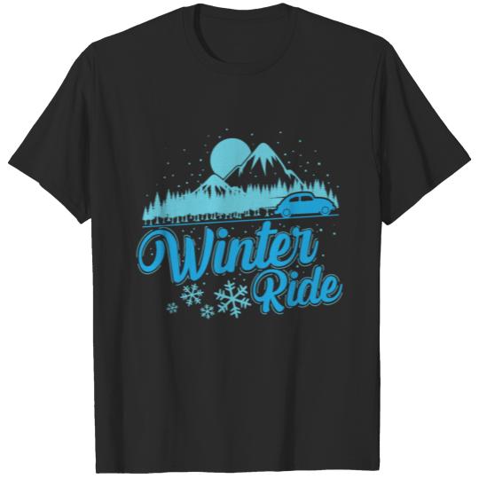 Discover Mountain vacation and snow excursion by car T-shirt