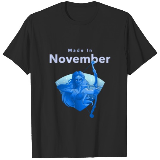 Discover Made in November Sagittarius T-shirt