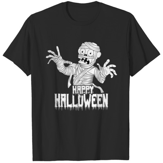 Discover Happy Halloween Mummy Saying Halloween Party T-shirt
