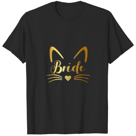 Discover Bride Cat Shirt Gift for girls Birth Day Gift T-shirt