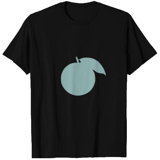 orange fruit green color pastel | elegant minimali T-shirt