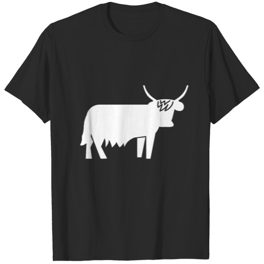 Highland Cattle Icon White T-shirt