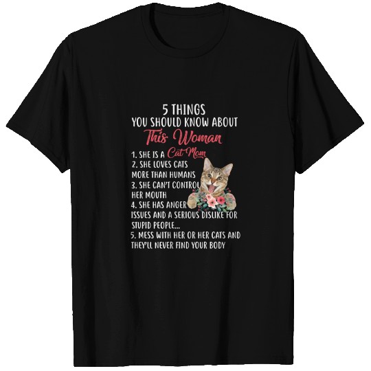 5 things you should know about this woman cat mom T-shirt
