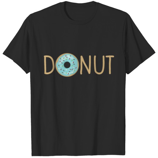 Discover Donut Sprinkles Blue Glaze Colorful Tasty Food T-shirt