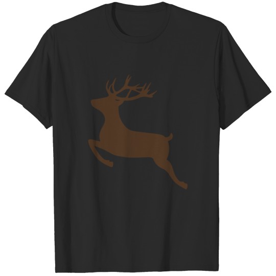 Discover Jumping Deer Silhouette T-shirt